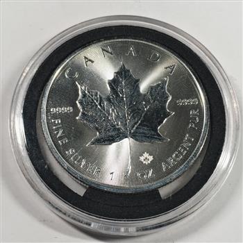 2022 Canada $5 Silver Maple Leaf Coin*Brilliant Uncirculated*In Protective Capsule