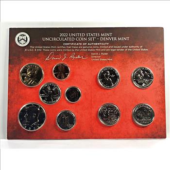 2022 United states Mint Uncirculated Coin Set*Denver Mint*Includes 2022 Commemorative Quarters