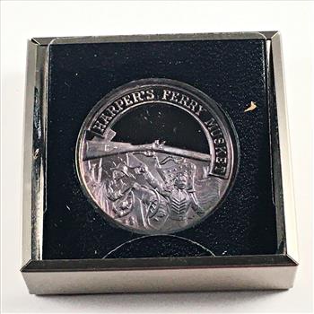 20.5 Grams .999 Fine Proof Silver Round Commemorating the HARPER'S FERRY MUSKET*In Custom Protective Holder
