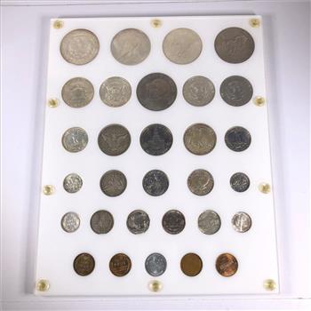 20th Century Type Coins*30 Coins Representing the Last 100 Years of Coins8Lots of Silver*In Capitol Plastics Holder