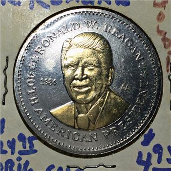 24K Gold Highlighted Ronald Reagan Commemorative Double Eagle