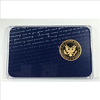 24K Gold Layered Abraham Lincoln Commemorative Medallion*Presidential Leadership*In Custom Holder*Only 9,999 Minted