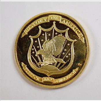 24K Gold Layered Declaration of Independence Medallion*Proof