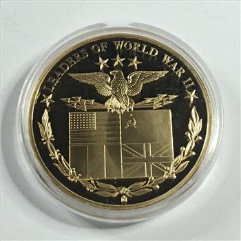 24K Gold Layered Omar N. Bradley; General Commemorative Medallion*DCAM*In Protective Capsule