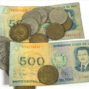 7.19oz. Of Coins and Currency From Peru