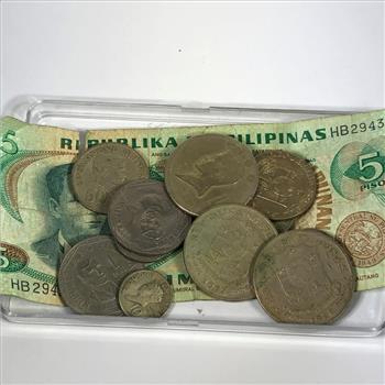 3.65oz. Of Coins and Currency from the Philippines