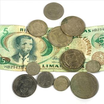 3.65oz. Of Coins and Currency from the Philippines