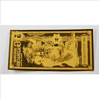 5 Utah Goldbacks*1/200th Troy Ounces of 24K Gold*For Circulation in Utah*Voluntary Local Currency