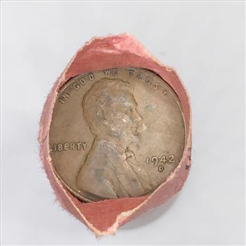 50c Roll of 1942-D Lincoln Head Wheat Cents*Various Grades
