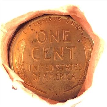 50c Roll of 1957-D Lincoln Head Wheat Cents