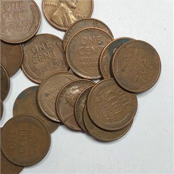 50c Roll of Various Dated Wheat Cents*Various Grades