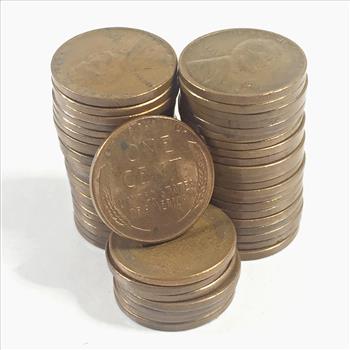 50c Roll of Various Dated Wheat Cents*Various Grades