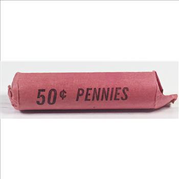 50c Roll of Various Dated Wheat Cents*Various Grades