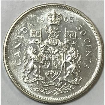 1965 Canada Silver Half Dollar - High Grade