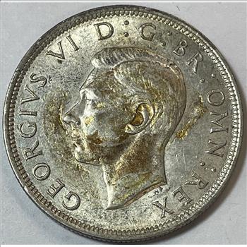 HIGH GRADE 1942 Great Britain Silver Half Crown