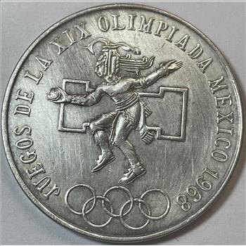 1968 Mexico Olympic Games Silver Commemorative 25 Pesos