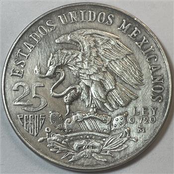 1968 Mexico Olympic Games Silver Commemorative 25 Pesos