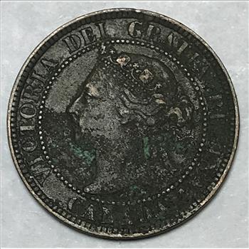 1893 Canada One Cent - Queen Victoria Era Coinage