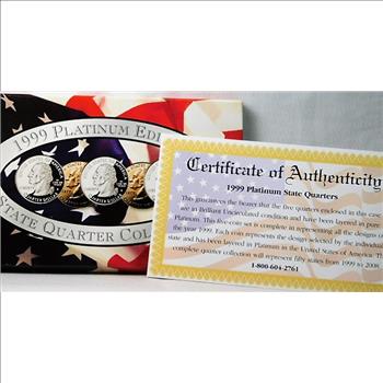 1999 Platinum Edition State Quarter Collection