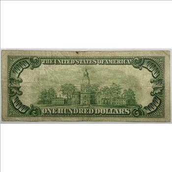 1928A $100 Federal Reserve Note Gold on Demand Note