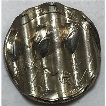 ERROR - 2013-P Mt. Rushmore Quarter US Mint Waffle Coin Error