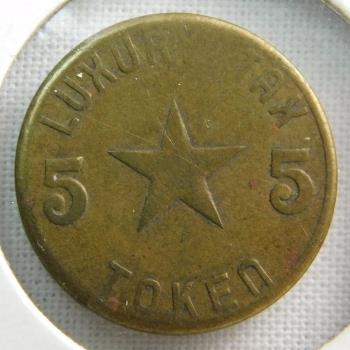 Vintage Alabama State Luxury Tax Token