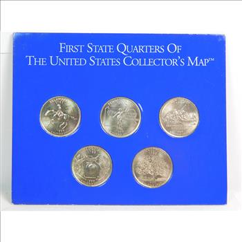 1999 First State Quarters of the United States Collector's Map Collection