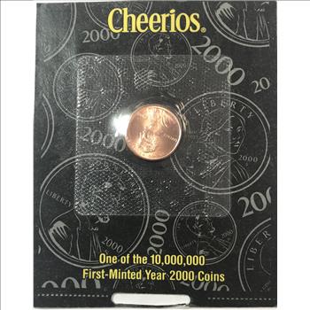 2000 Cheerios Lincoln Cent - Philadelphia Minted - Sealed in Original US Mint/Cheerios Packaging
