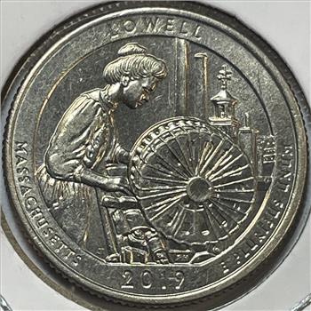 RARE 2019-W Lowell, MA West Point Minted Quarter
