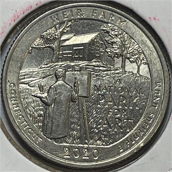 RARE 2020-W V75 Privy Weir Farm West Point Minted Quarter