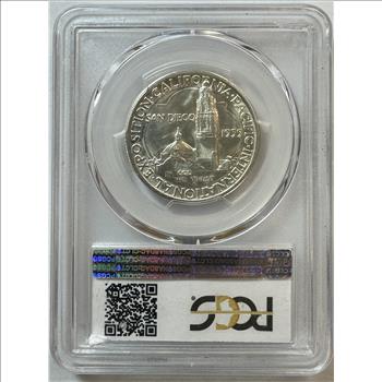 1935-S San Diego California Pacific International Exposition Commemorative Silver Half Dollar PCGS Graded MS65