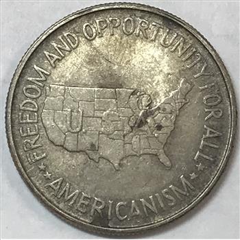 1951 Booker T. Washington/George W. Carver Commemorative Silver Half Dollar