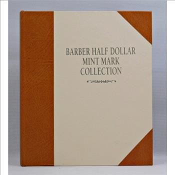 Barber Silver Half Dollar Mint-Mark Collection (4) Silver Barber Half Dollars With All 4 Mints Included:Philadelphia, San Francisco, Denver & Rare New Orleans-Custom Bi-Fold Holder