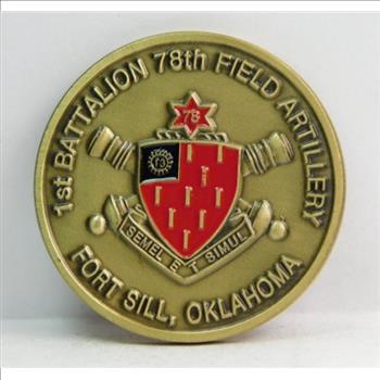 Challenge Coin - 1st Battalion, 78th Field Artillery - Fort Sill, Oklahoma - 1.75