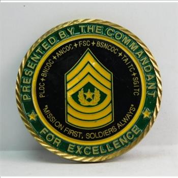 Challenge Coin - United states Army Noncommissioned Officer Academy - Fort McCoy, Wisconsin - 2