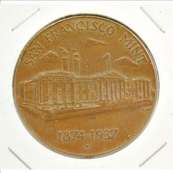 Treasury Department - United States of America - San Francisco Mint Commemorative - Bronze Medal - 1.75