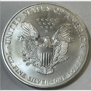 1997 $1 American Silver Eagle 1 oz .999 Fine Silver Dollar