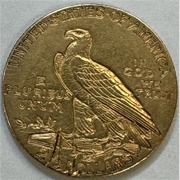 1909 $2 1/2 Indian Head Gold Quarter Eagle