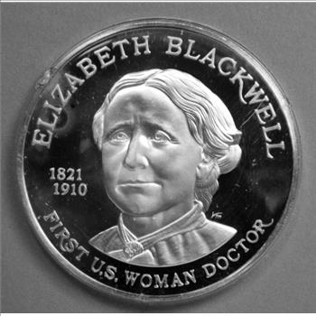 The 150th Anniversary of Elizabeth Blackwell - 39 mm in Diameter Solid Sterling Silver - The Franklin Mint