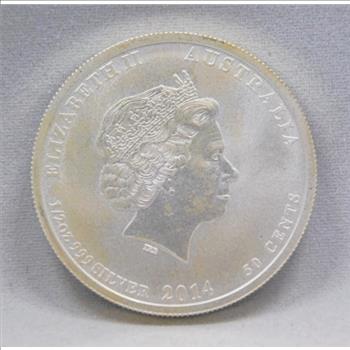 2014 Australia Battle of the Coral Sea - War in the Pacific 1941-45 - 1/2 oz .999 Fine Silver Commemorative