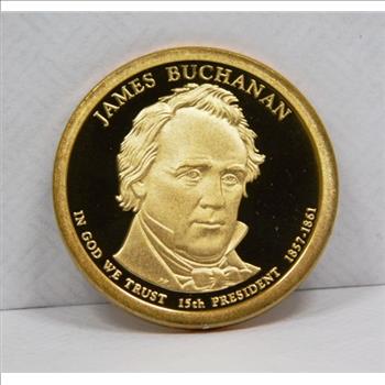 2010-S James Buchanan presidential one dollar coin