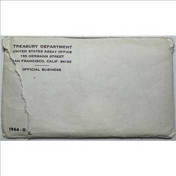Complete 1964 U.S. Silver Uncirculated Mint Set in Original Mint Packaging