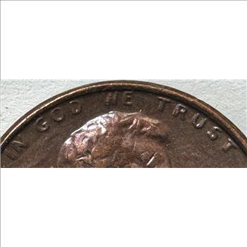 MINT ERROR 1972 Double Die Obverse Lincoln Cent Error w/Motto Doubling