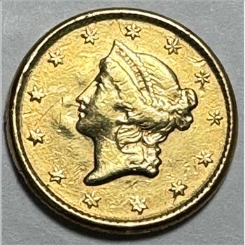 1852 Type 1 Liberty Head Gold Dollar