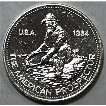 1984 Engelhard American Prospector 1 oz .999 Fine Silver Round