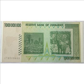 2008 Zimbabwe 1 Billion Dollars ($1,000,000,000) Bank Note - High Grade Crisp Uncirculated