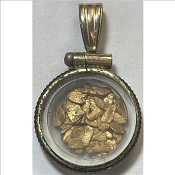 Pure Gold Nuggets in Clear Bezel - Total Weight of 1.4 Grams