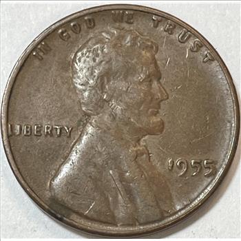 1955 Poor Man's Double Die Variety Lincoln Wheat Cent