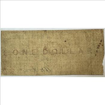 1861 $1 State of North Carolina Confederate States Note