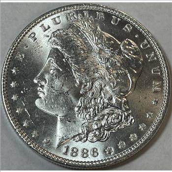 HIGH GRADE 1886 Morgan Silver Dollar - Brilliant Uncirculated